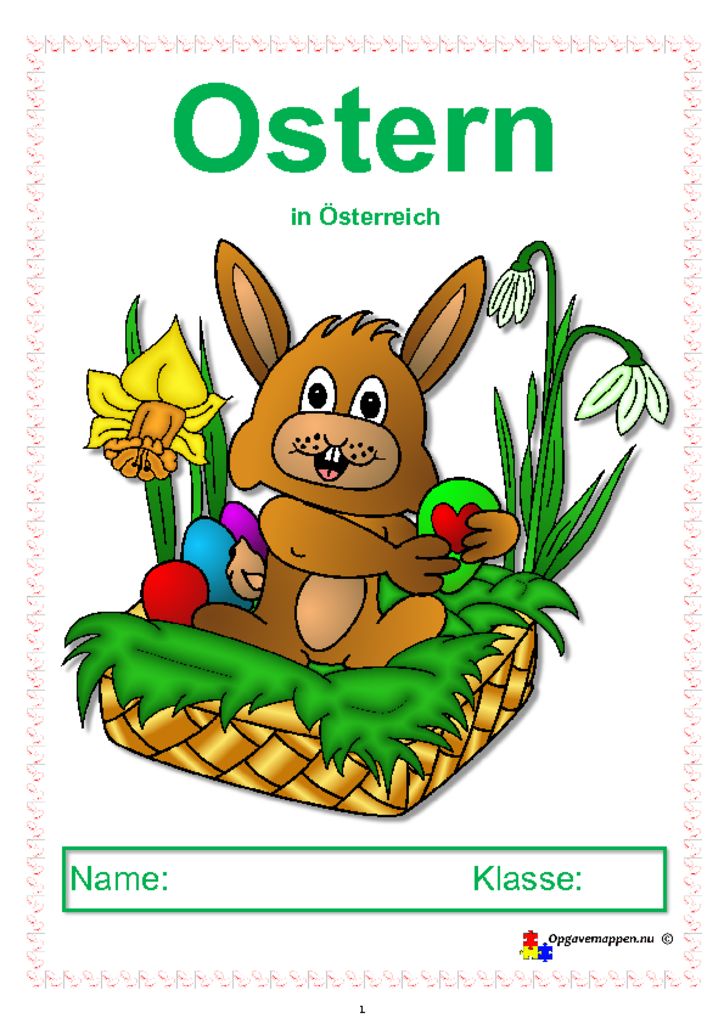 thumbnail of Tysk – Ostern in Österreich – DaF – påske – opgaver – opgavemappen.nu 1.2