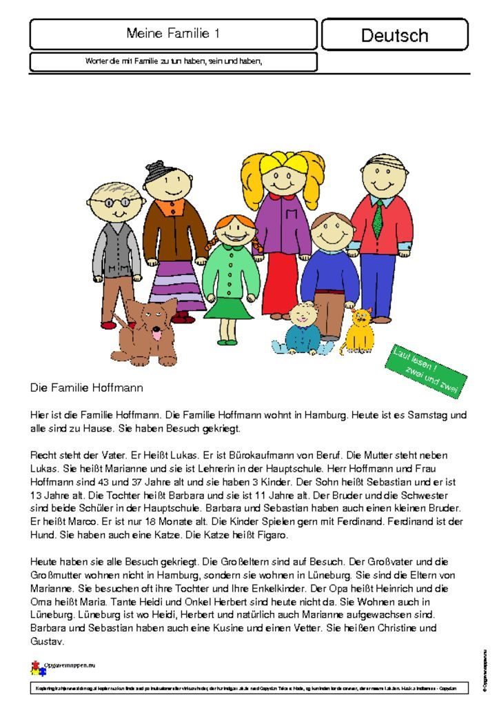 thumbnail of Die Familie 1 – Opgavemappen.nu